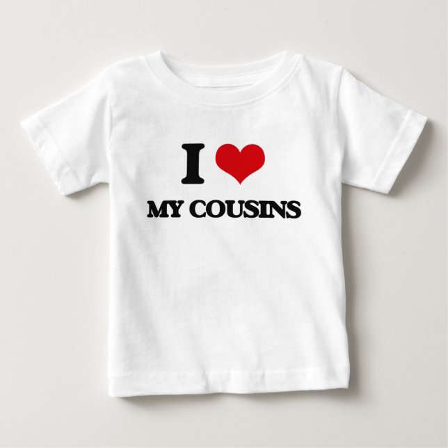 Jag älskar min kusiner tee shirt (Framsida)