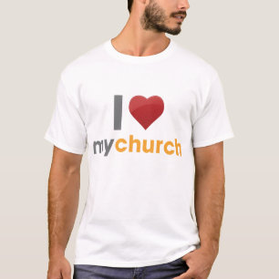 Jag älskar min kyrka tee shirt