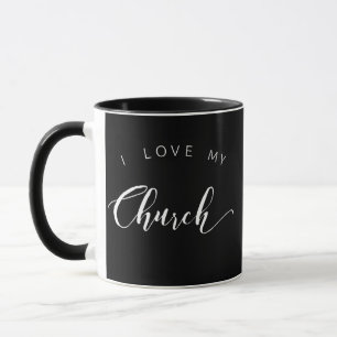 Jag älskar min kyrkliga kaffemugg med kor