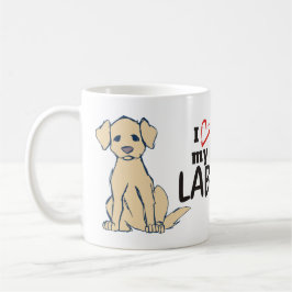 Jag älskar min labbLabrador Retriever Kaffemugg