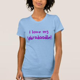 Jag älskar min labradoodle! t-shirt