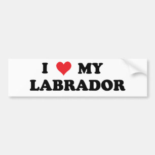 Jag älskar min Labrador Bildekal