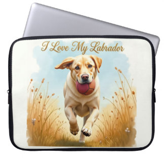 Jag älskar min labrador datorskydd laptop fodral