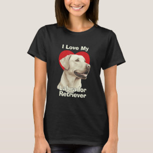 Jag älskar min labrador retriever valp hund t shirt