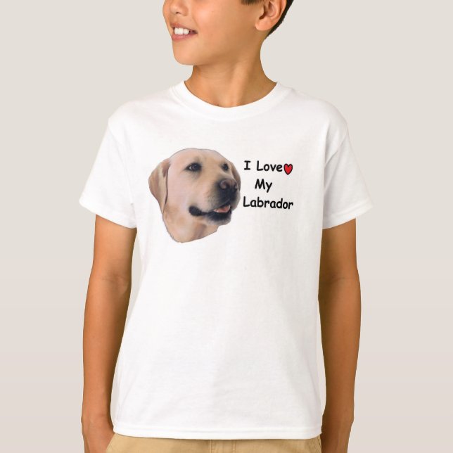 Jag älskar min Labrador Tee Shirt (Framsida)