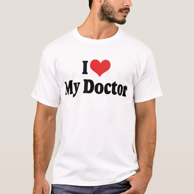 Jag älskar min läkare t-shirt (Framsida)