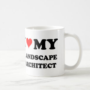 Jag älskar min landskapsarkitekt kaffemugg
