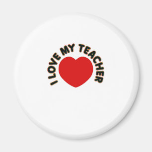 Jag älskar min lärare (hjärta) magnet