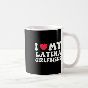Jag älskar min latinska flickvän Heart Gf rolig Va Kaffemugg