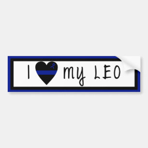 Jag älskar min LEO Bildekal