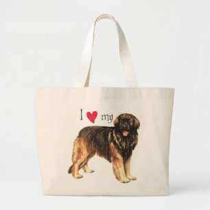 Jag älskar min Leonberger Jumbo Tygkasse