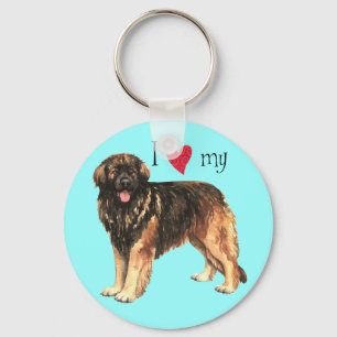 Jag älskar min Leonberger Nyckelring