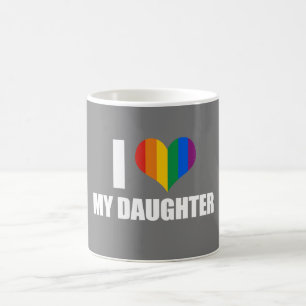 JAG ÄLSKAR MIN LESBISKA DOTTER - .PNG KAFFEMUGG