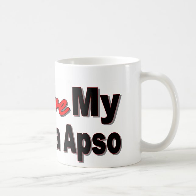 Jag älskar min Lhasa Apso Kaffemugg (Höger)