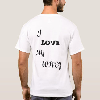 Jag älskar min lilla fru – Söt t-shirt för kära pa