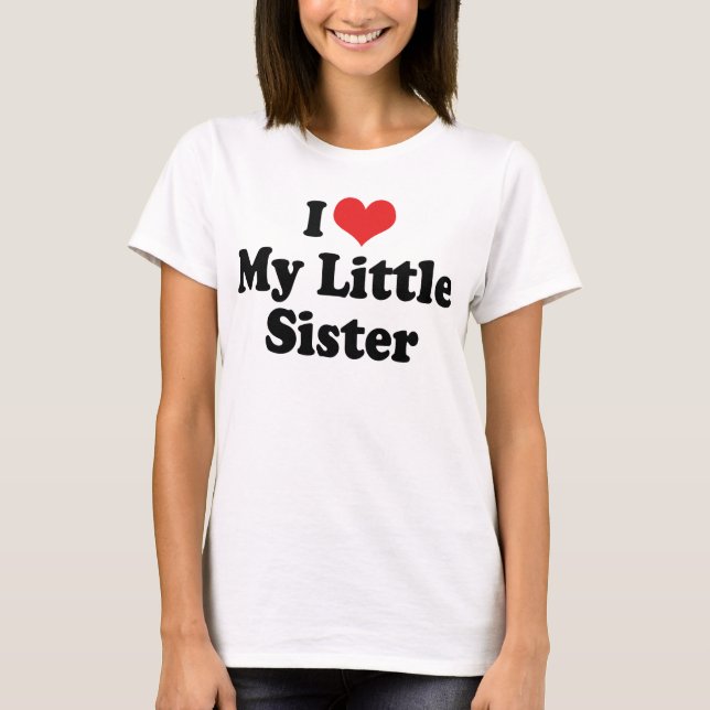 Jag älskar min lilla syster tee (Framsida)