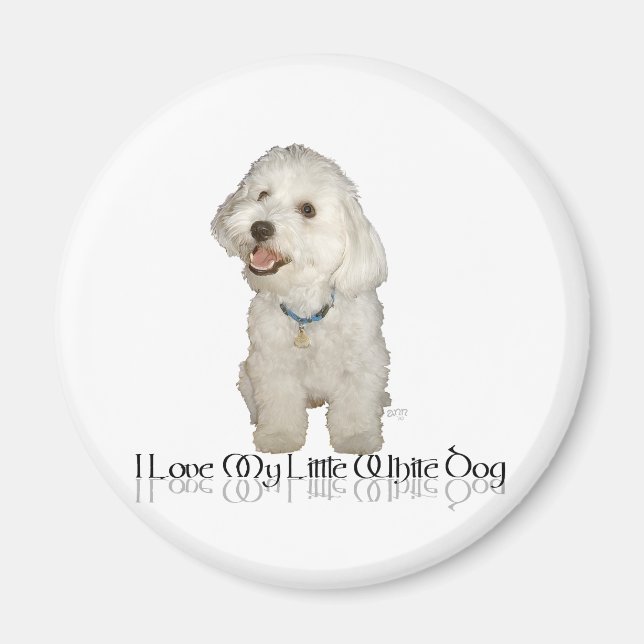Jag älskar min lilla vita hund - Havanese Magnet (Framsidan)