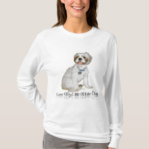 Jag älskar min lilla vita hund - Shih Tzu T Shirt