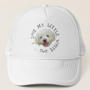 Jag älskar min lilla vita räddningshund keps