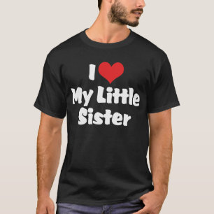 Jag älskar min lillasyster mörk t-shirt
