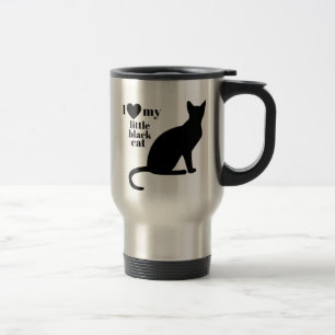 Jag älskar min lite svart katt resemugg