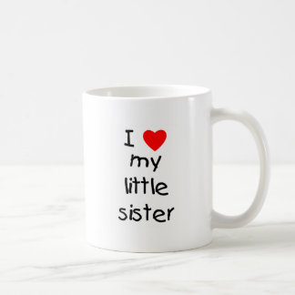 Jag älskar min lite syster kaffemugg