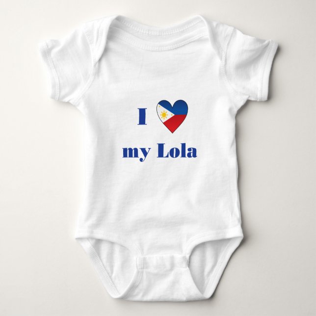 Jag älskar min Lola1 T-shirt (Framsida)