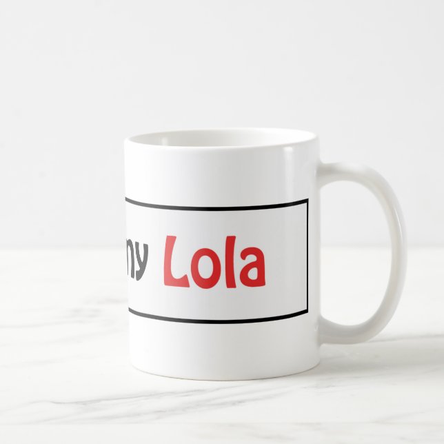 Jag älskar min lola kaffemugg (Höger)