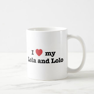 Jag älskar min Lola och Lolo Kaffemugg
