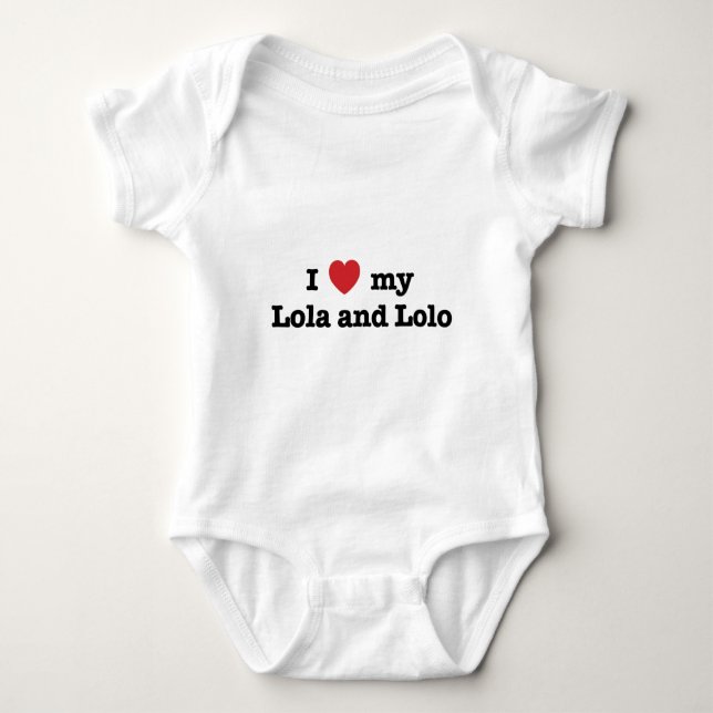 Jag älskar min Lola och Lolo Tröja (Framsida)