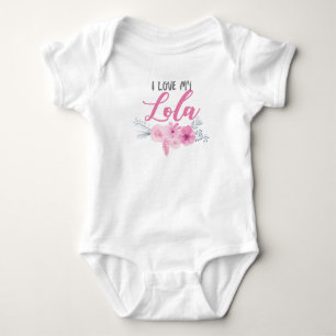 Jag älskar min Lola rosabukett T Shirt
