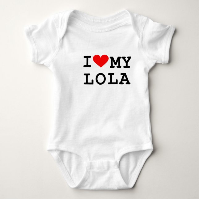 Jag älskar min lola t-shirt (Framsida)