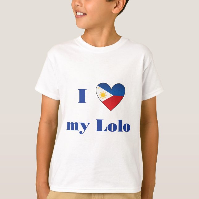 Jag älskar min Lolo 2 T Shirt (Framsida)