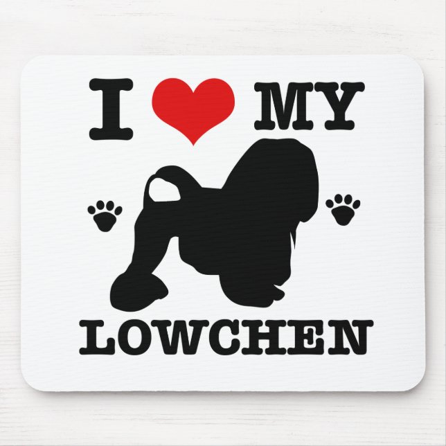 Jag älskar min Lowchen Musmatta (Framsidan)