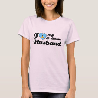 Jag älskar min make för St Lucian Tee Shirt