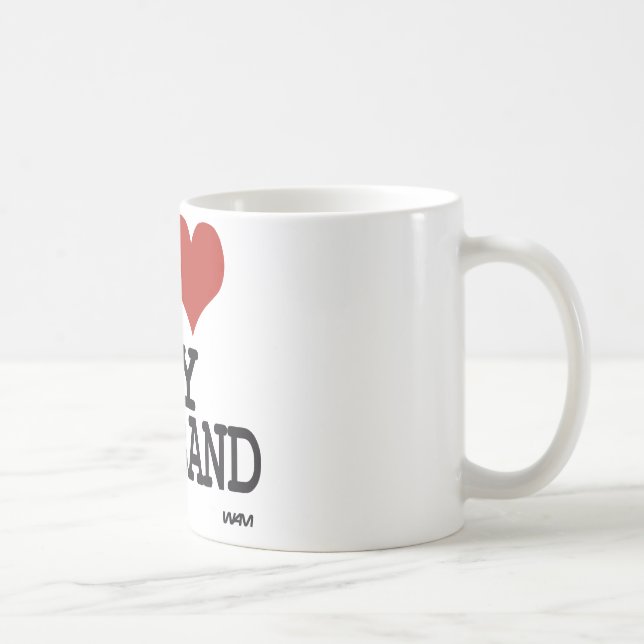 Jag älskar min make kaffemugg (Höger)