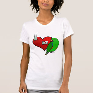 Jag älskar min Male Vosmaeri Eclectus TShirt T Shirt