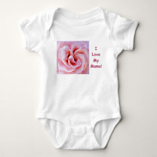 Jag älskar min mamma! Babykrypare Rosa Ros Blomma Tee