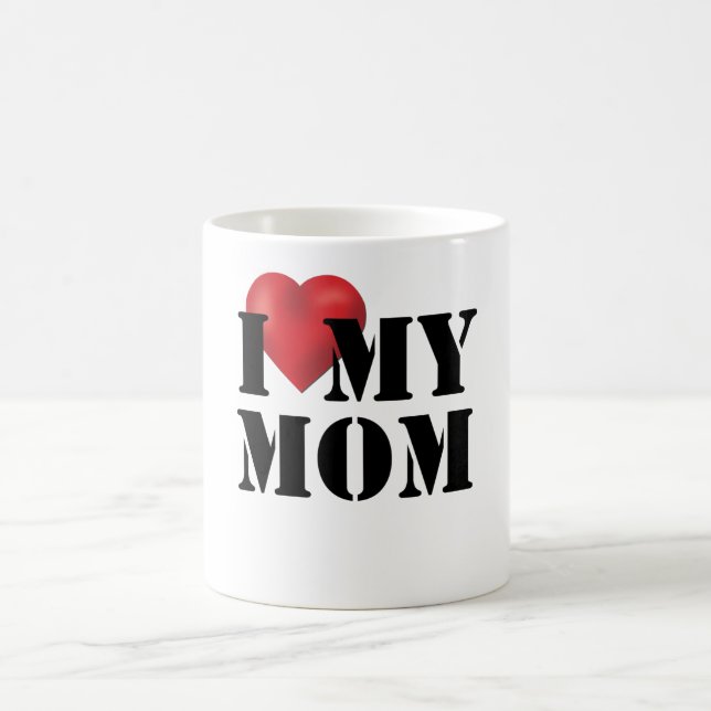 Jag älskar min mamma kaffemugg (Center)