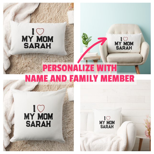 Jag älskar min mamma kudde (I Love My Mom Throw Pillow
)