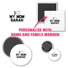 Jag älskar min mamma magnet
