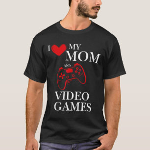 Jag älskar min mamma och tv-spel Gamer Tee