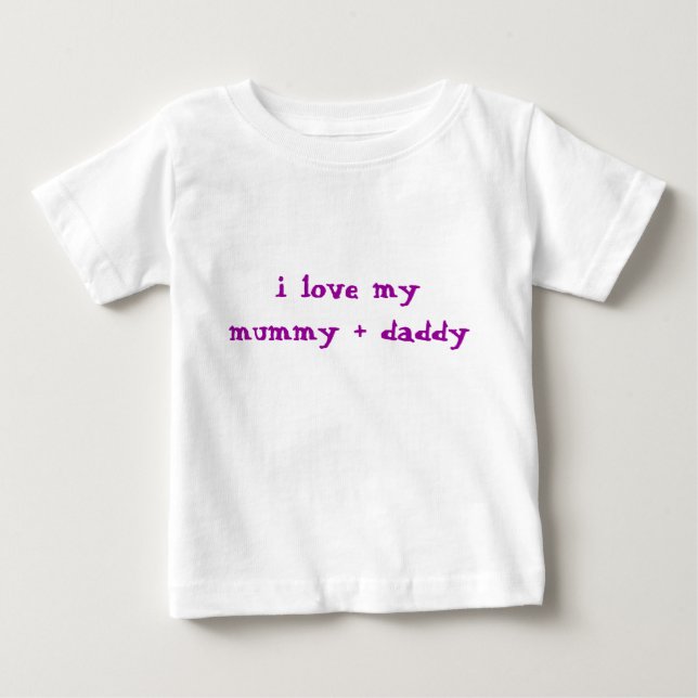 jag älskar min mamma + pappa tröja (Framsida)