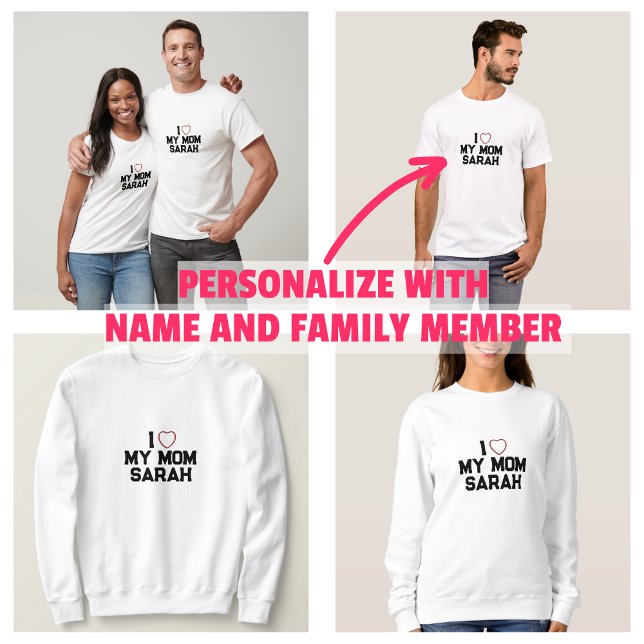 Jag älskar min mamma t shirt (I Love My Mom T-Shirt)