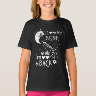 Jag älskar min mamma till månen och tillbaka t shirt