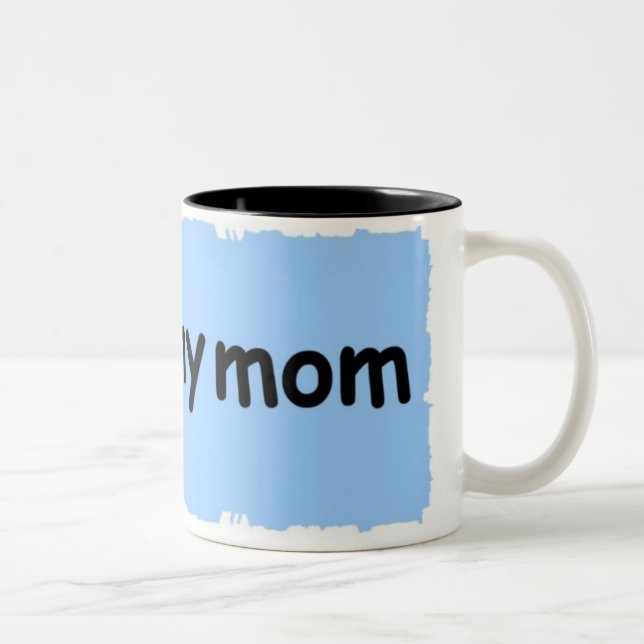 jag älskar min mamma Två-Tonad mugg (Höger)