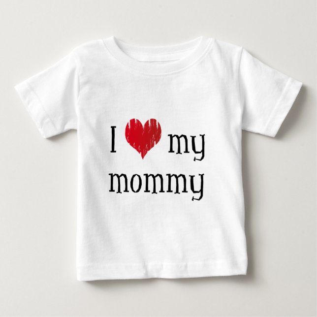 Jag älskar min mammor t-shirt (Framsida)