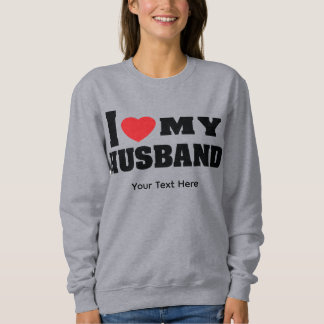 Jag älskar min man text med rött hjärta symbol t shirt
