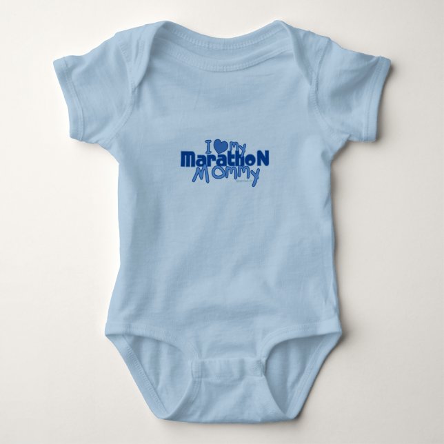 Jag älskar min maratonmammor t-shirt (Framsida)