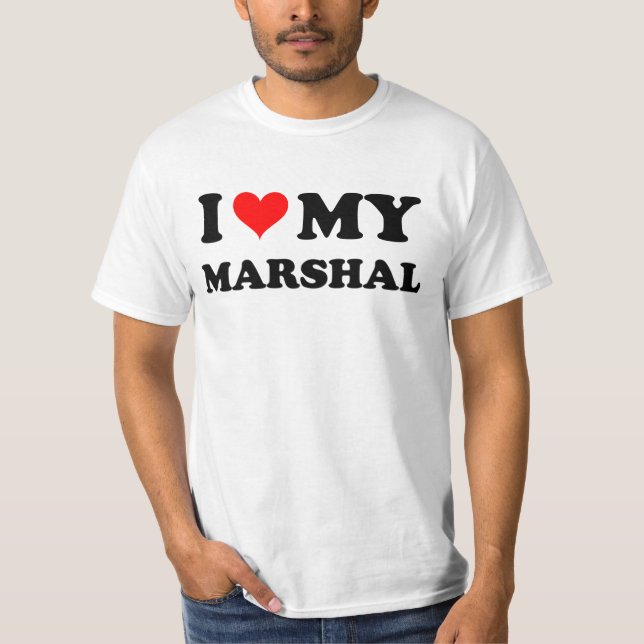 Jag älskar min marskalk tee shirt (Framsida)
